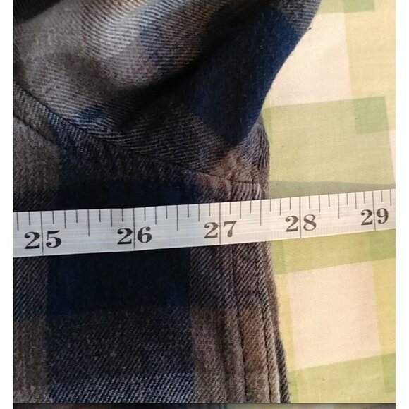 Noble Outfitters Men's Dark Blue & White Tartan Plaid Flannel Shirt Size XXL - Picture 5 of 7